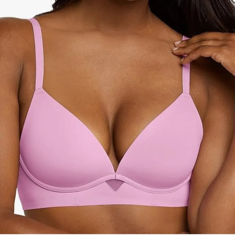 NWT MAIDENFORM Women's One Fab Fit Wireless Demi Bra convertible straps 38 C